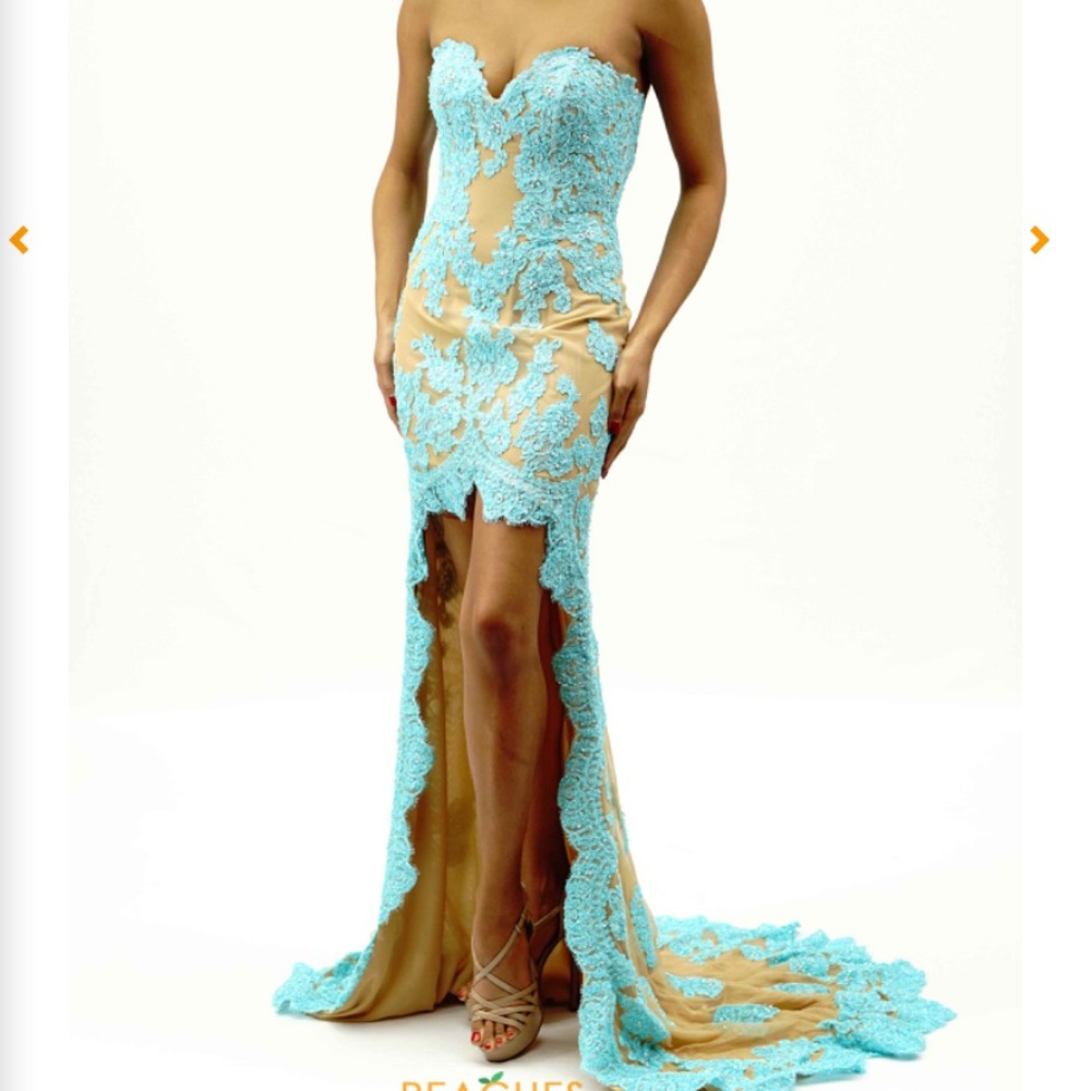 Sherri Hill Mermaid Gown Aqua